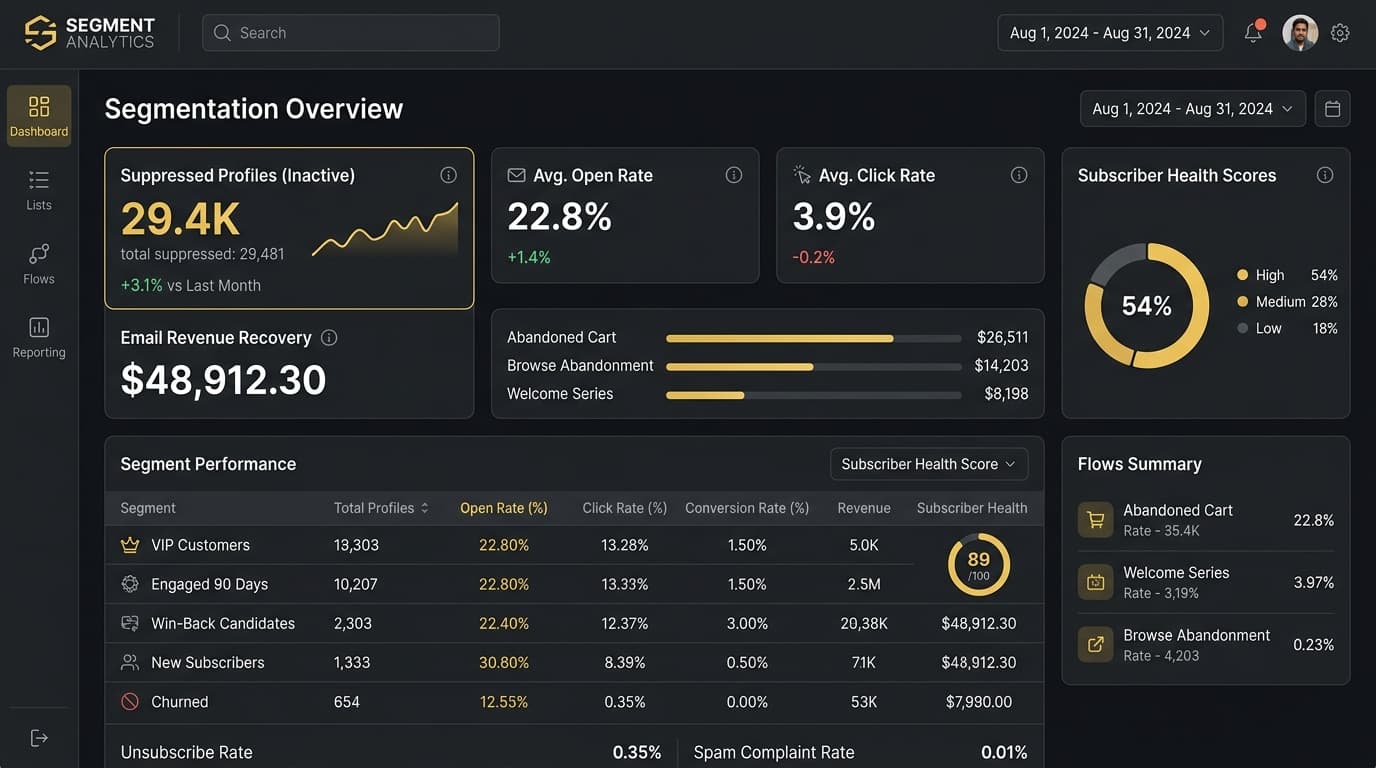 Klaviyo Revenue Recovery